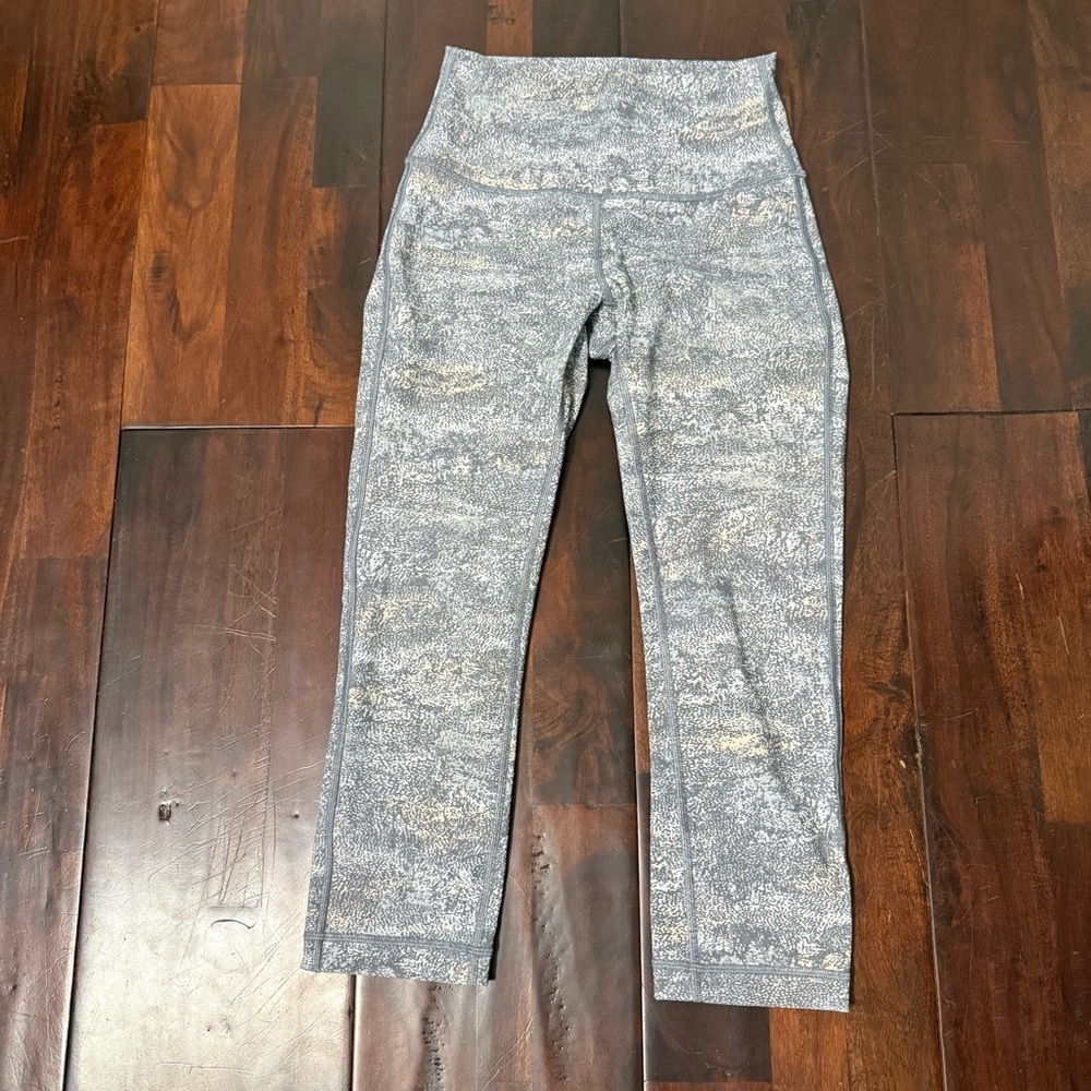 Lululemon Wunder Under Crop Legging Women’s Size 4 High Rise W6BBTS Vista Alpine